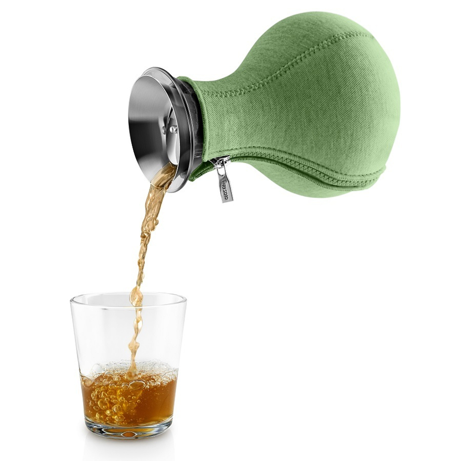 Чайник заварочный Tea maker в неопреновом текстурном чехле, 1 л , светло-зелёный, Eva Solo