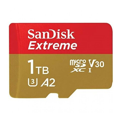 Карта памяти SanDisk Extreme microSDXC 1TB UHS-I U3 V30 A2, R/W 160/90 МБ/с
