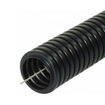 Труба гофрированная ПНД черная 16 мм с протяжкой 25 м