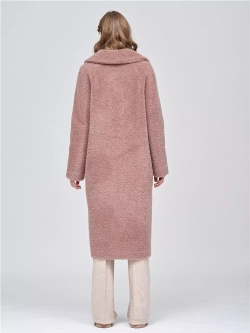 Шуба женская чебурашка тедди эко, серо-сиреневая, SilverFox