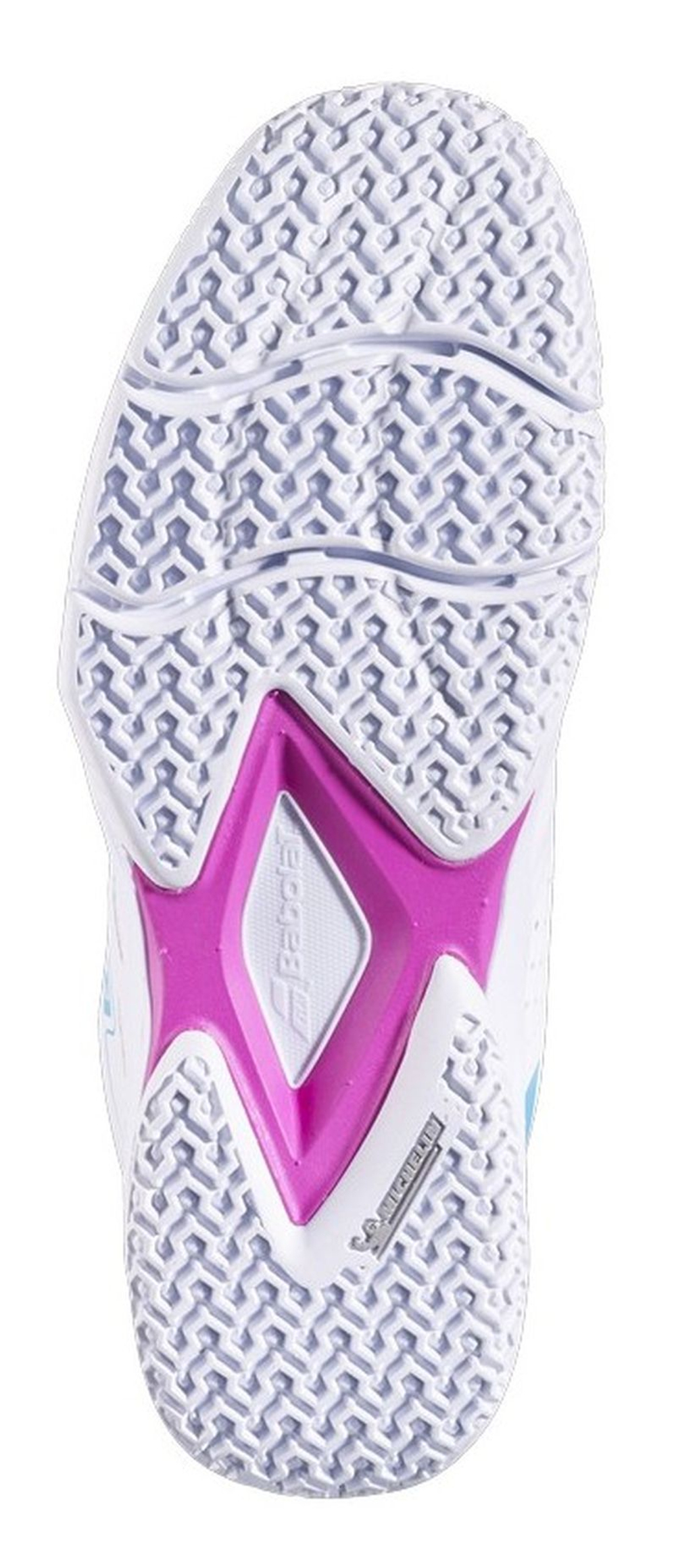 Женские кросовки для Padel Babolat Sensa Rise - white/rhodamine red