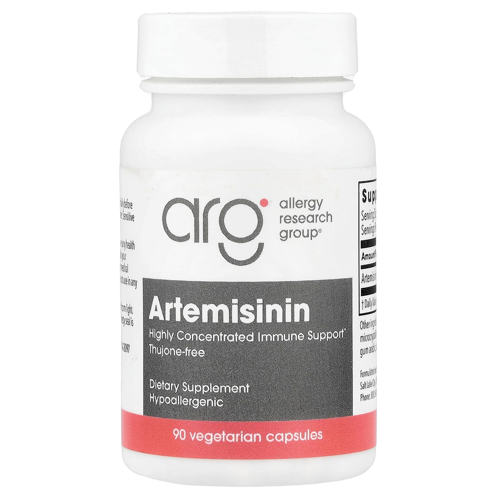 Allergy Research Group, артемизинин, 90 вегетарианских капсул (100 мг в 1 капсуле)