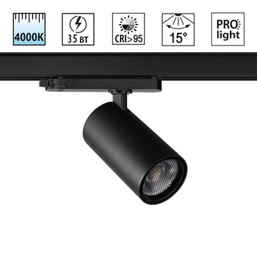 Трековый трехфазный светодиодный светильник 35W 4000K 359580 черный Helix Novotech