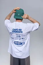 Футболка Outerkit Cafe Du Touriste белая