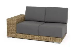 "Капри" модуль диванный правый с подушками, цвет соломенный