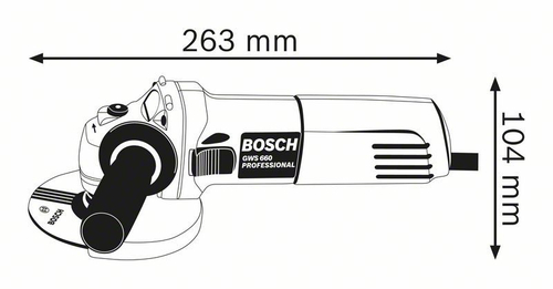 Угловая шлифмашина BOSCH GWS 660 060137508N