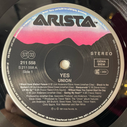 Винтажная виниловая пластинка LP Yes Union (Германия 1991)