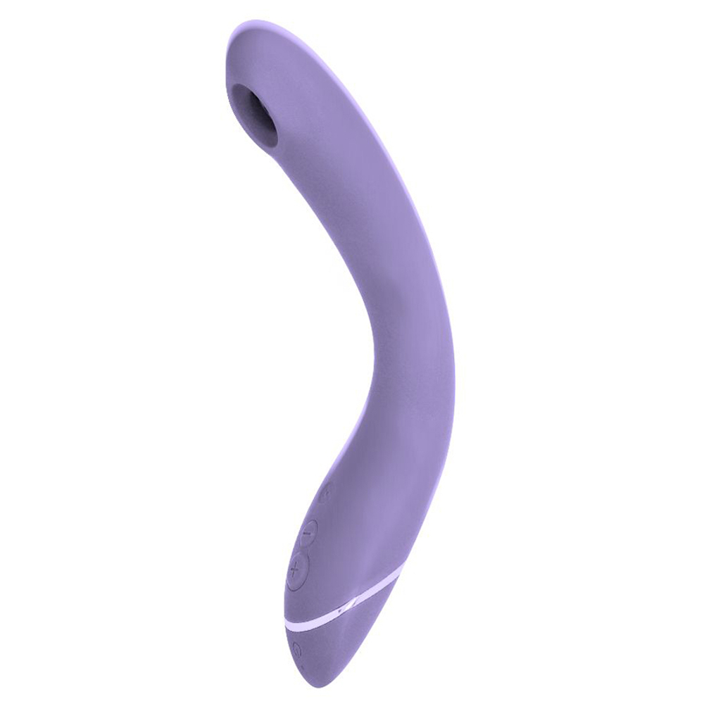 Лиловый вибромассажёр 17,6см для точки G c вакуумной стимуляцией Womanizer OG Pleasure Air for the G-Spot Vibrator & Stimulator Lilac WZ171SG6