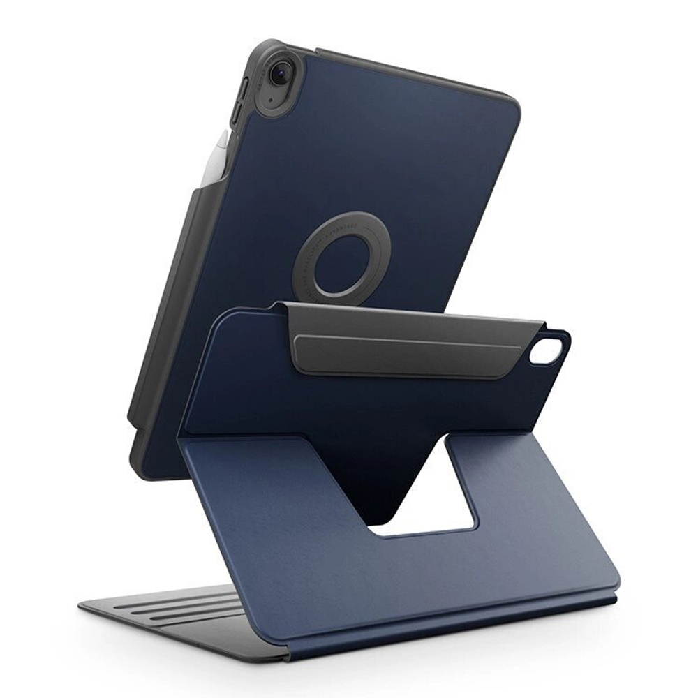 Чехол Uniq для iPad Air 11 (2024/25) ROVUS SnapMount Magnetic 360 Rotating Detachable, Navy Blue (PDA11(M3)-ROVSNNBU)