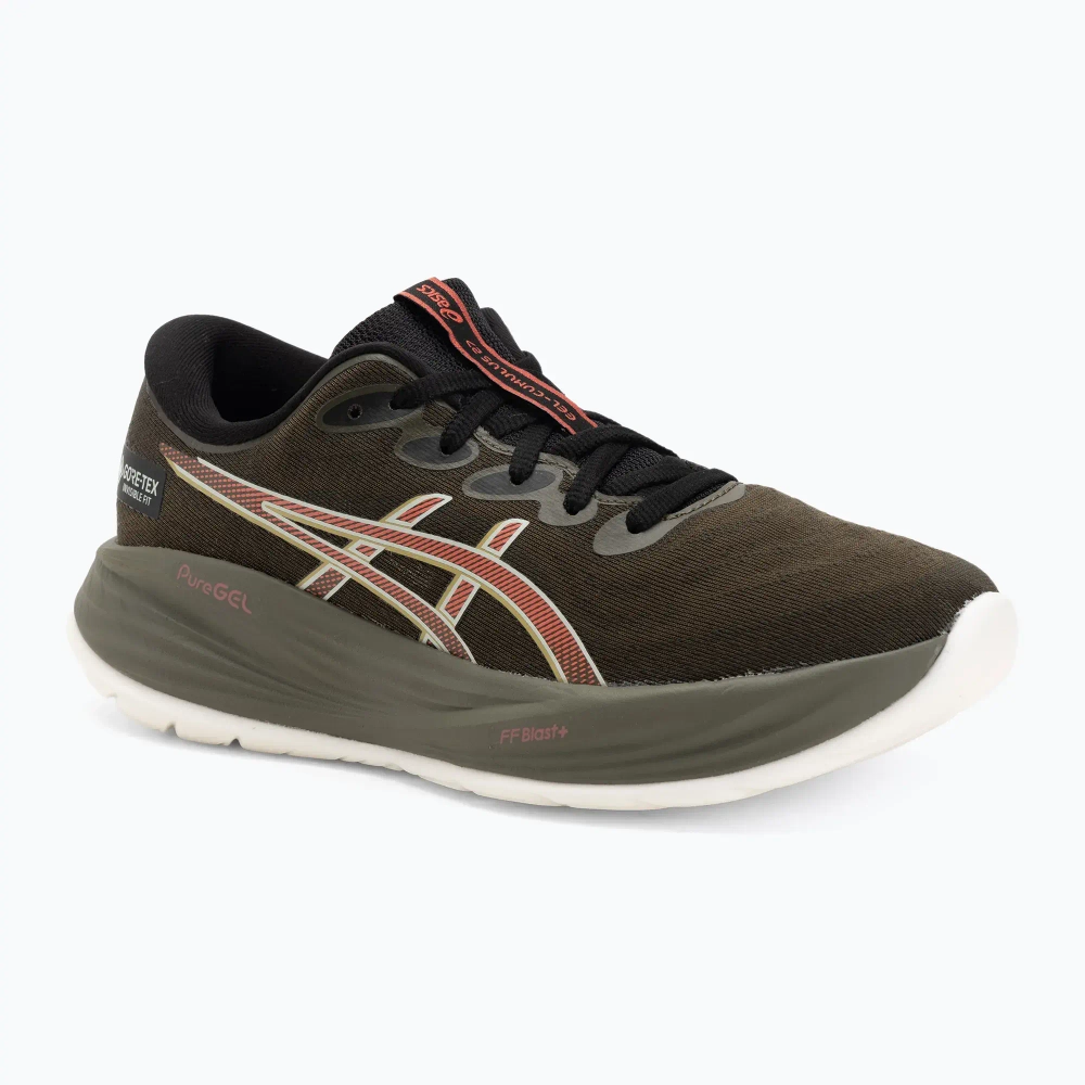 Женские Кроссовки для бега ASICS Gel-Cumulus 27 GTX brown stone/dark pink clay
