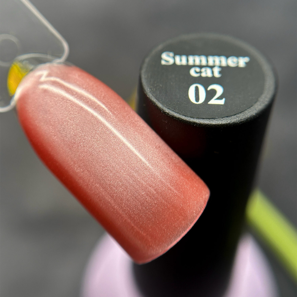 SoLa Гель-лак Summer Cat 02 Кошачий глаз, 10мл