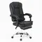Кресло руководителя YS-800 черное, с подставкой для ног, семиточечный массаж