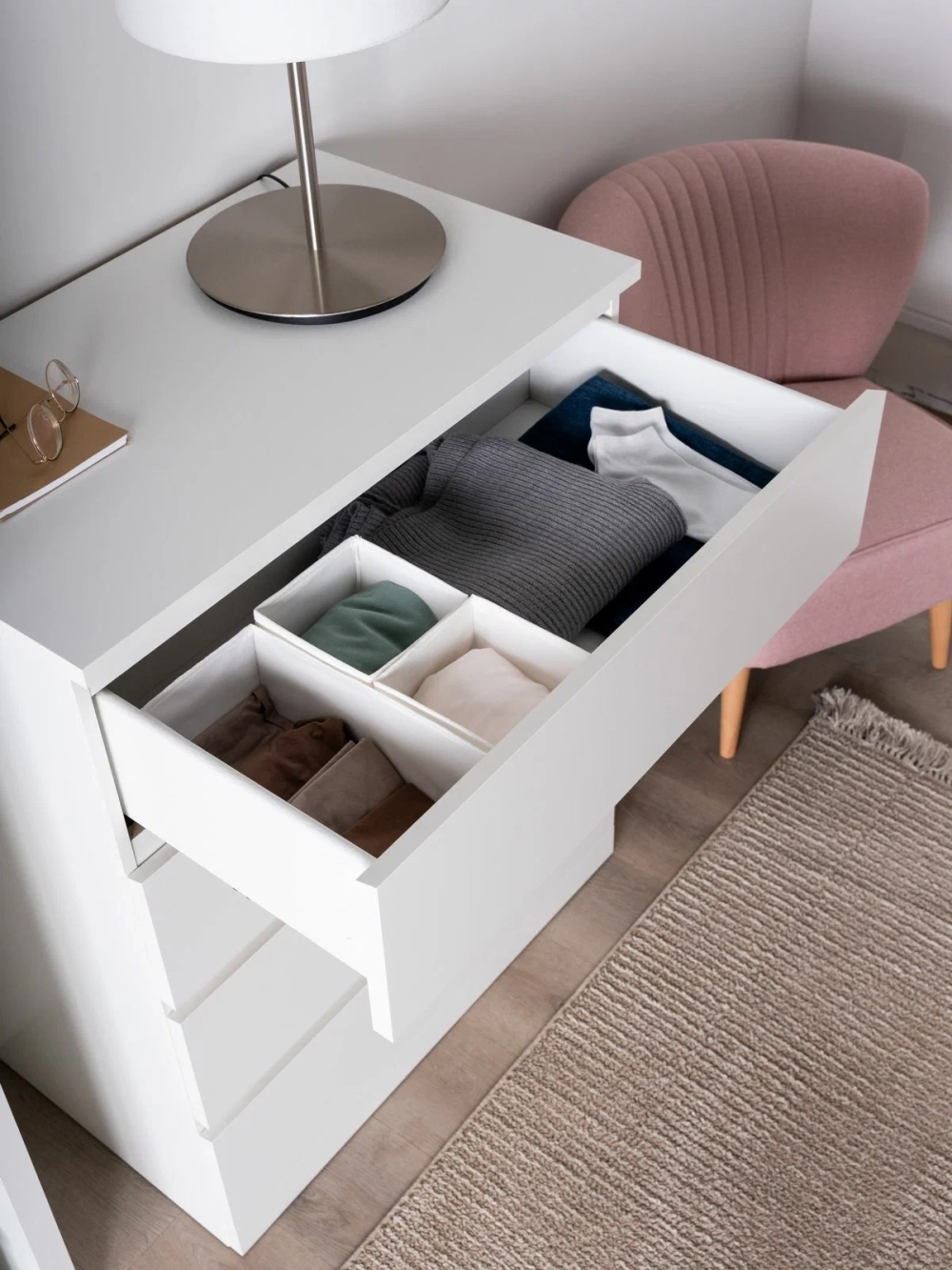 Комод Варма Прайм 4, 80x100x48 см, белый