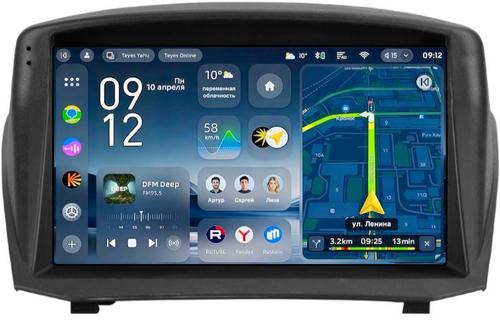 Магнитола для Ford Fiesta MK6 2008-2012 (красный БК, рамка тип 2) - Teyes CC4-PRO монитор 9.5" 2K QLED на Android 13, Быстрейшая, Snapdragon 778G, ИИ, CarPlay, DSP, 4G SIM-слот
