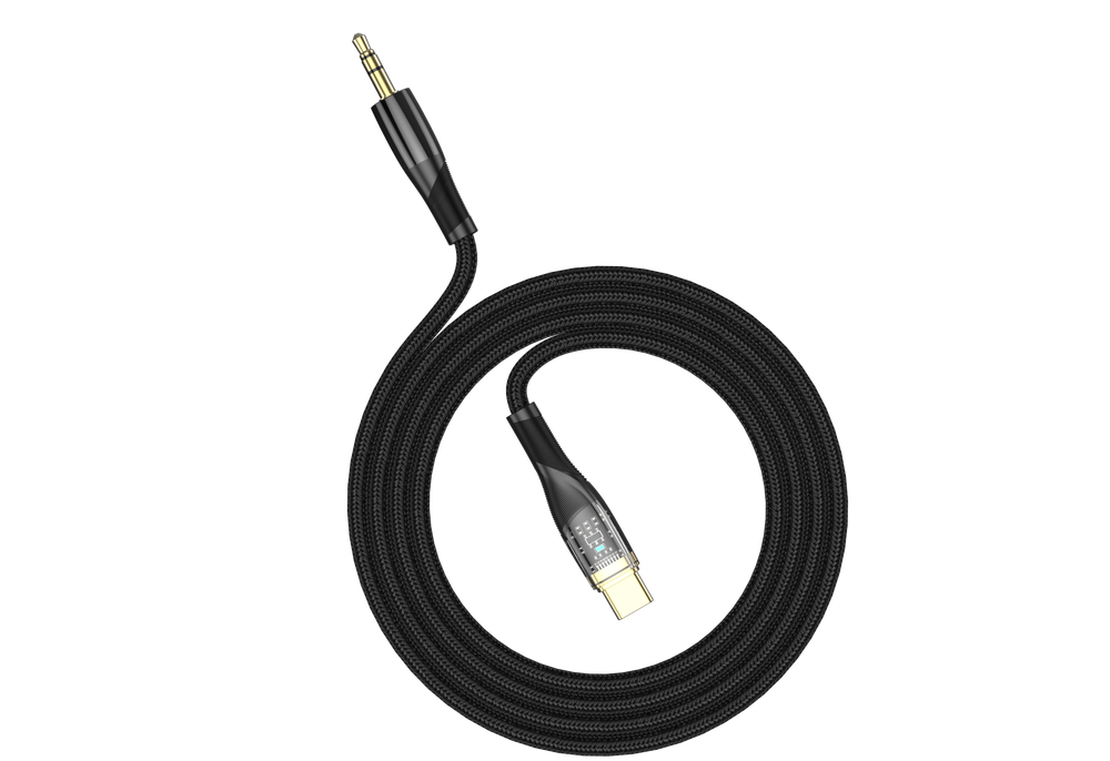 Аудио-кабель JELLICO B21 1.2M Type-C 3.5mm (Black)