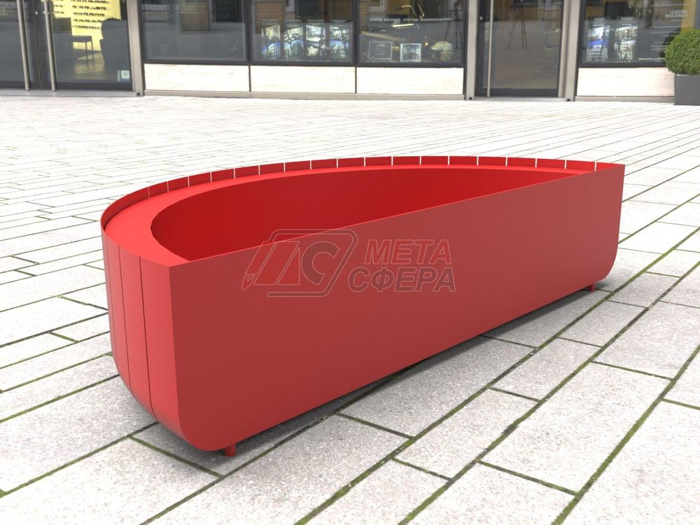 Вазон полукруглый STRIPES