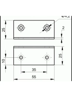 Уголок мебельный металлический крепёжный монтажный