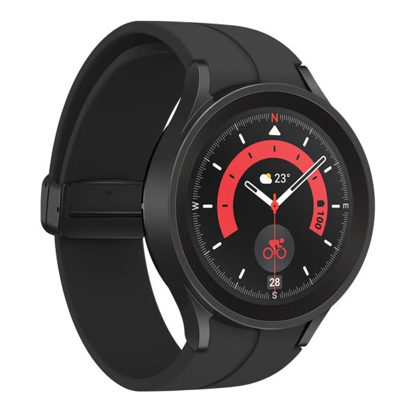 Умные часы Samsung Galaxy Watch 5 Pro Bluetooth (45 mm) Black Titanium (Чёрный фантом)