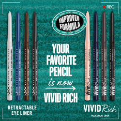NYX Professional Makeup Vivid Rich - подводка для глаз, 0,28 g
