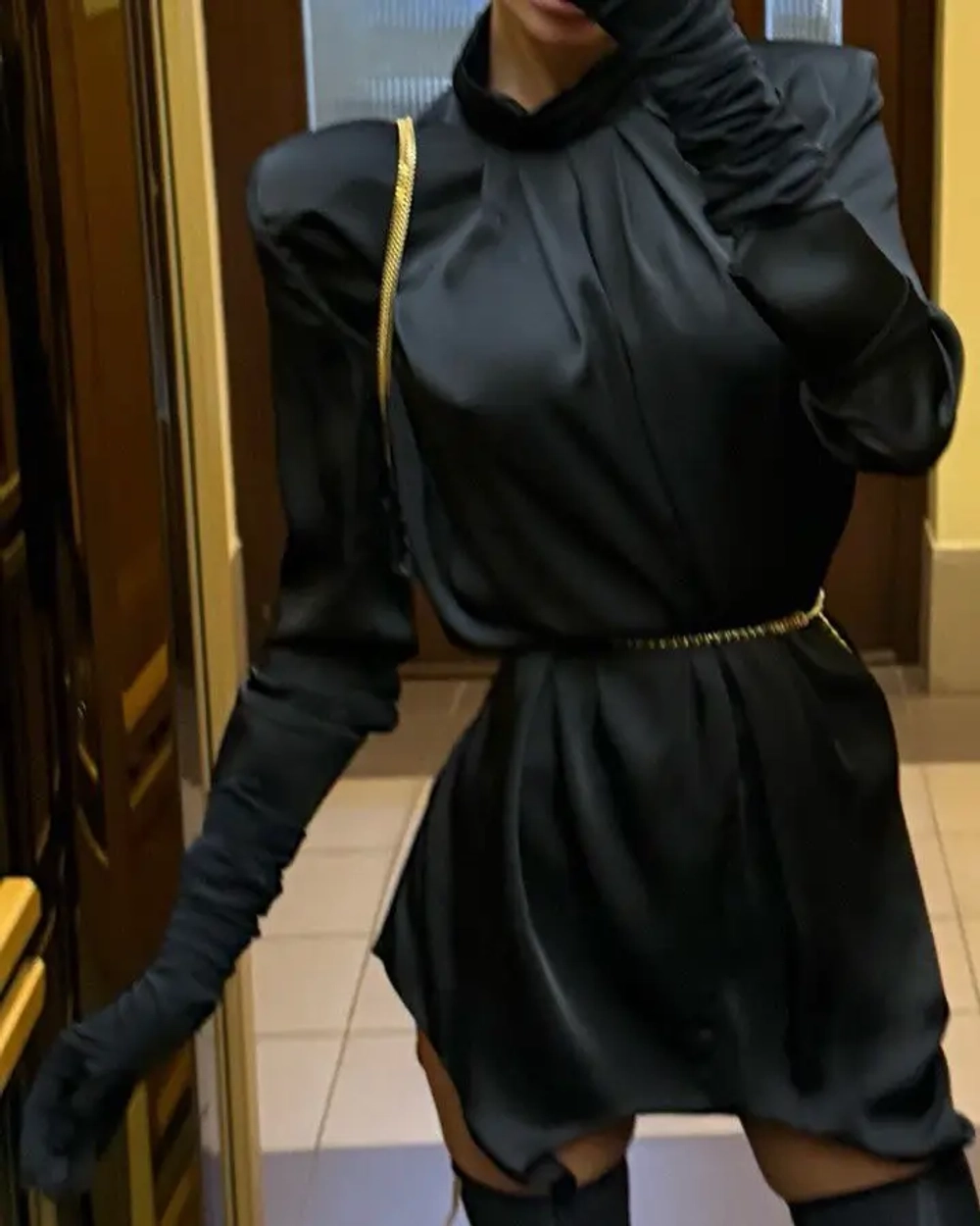 Блузка Satisfaction, Черная