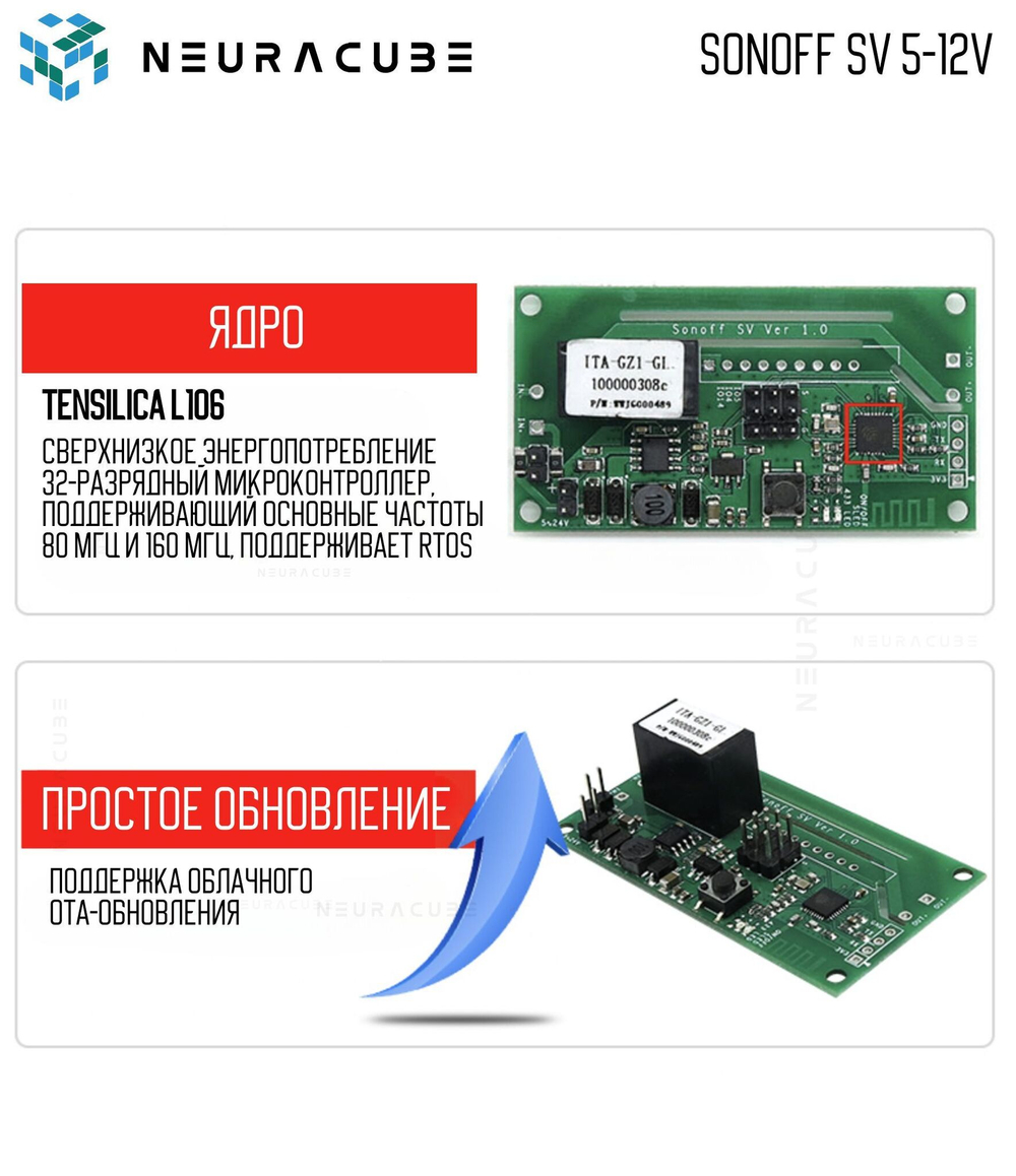 WiFi реле SONOFF SV 5-12V