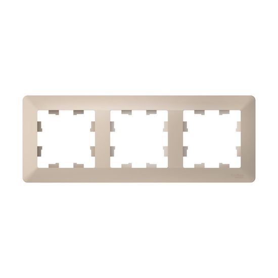 Рамка 3-м AtlasDesign Air песочн./дым. бел. SE ATN221203