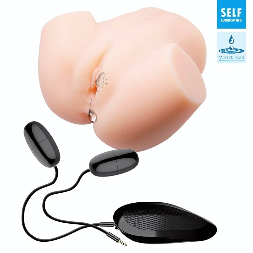 Телесный мастурбатор с 2 тоннелями Dual Vagina and Ass Veronica (Цвет: телесный)