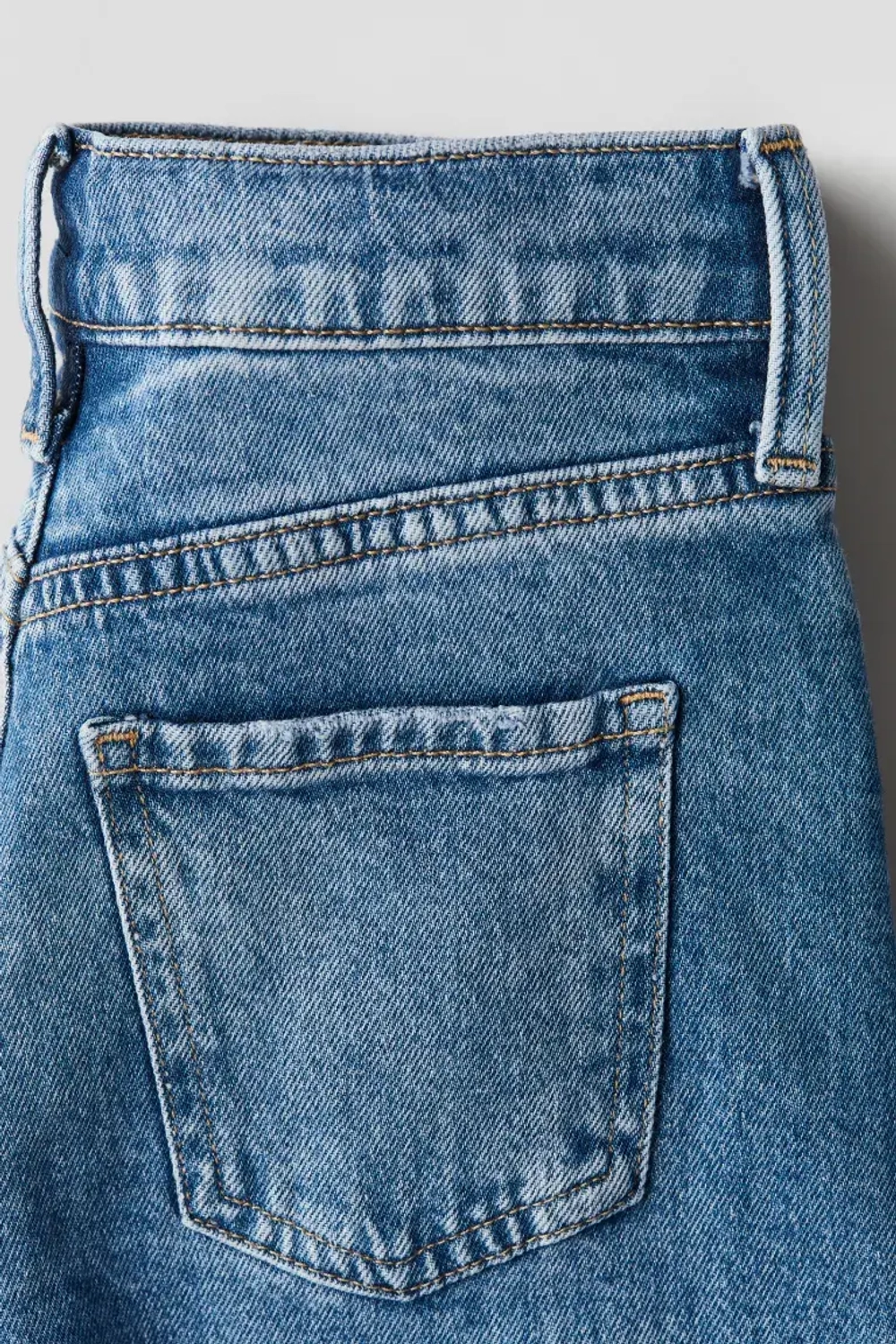 H&M Джинсы с эффектом потертости, синий