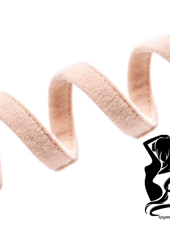 168 Ворсовая тесьма для каркасов Arta-F оптом, 10 мм, серебристый пион 168