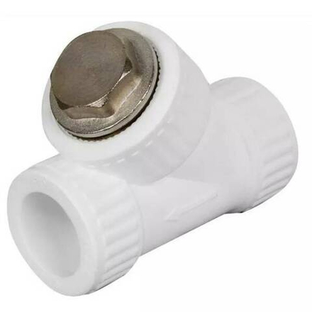 Фильтр полипропиленовый сетчатый косой (внутр/внутр) PN25 d25мм