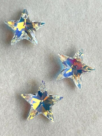 6714-AB Кристалл подвеска "Звезда" 20мм, опаловый