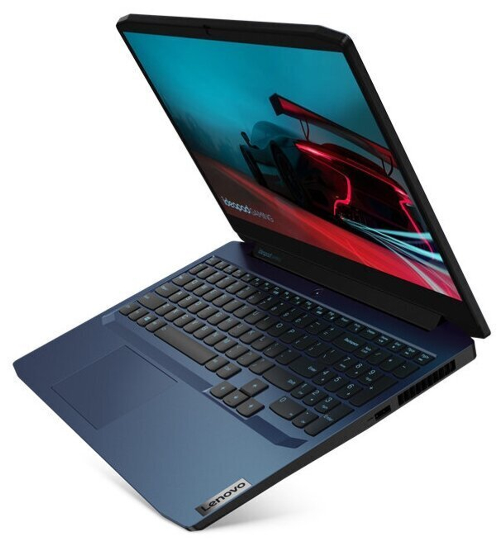 Ноутбук Lenovo Ideapad Gaming 3-15ARH05. CPU: AMD Ryzen 7 4800H 2.90 ГГц, RAM: 16 ГБ, SSD: 512 ГБ, GPU: GeForce GTX 1650 Ti 4 ГБ, OS: Free DOS, Состояние: A1