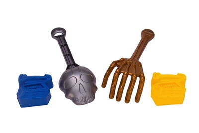 Набор для игры в песок с формочками 4предм., сетка 691