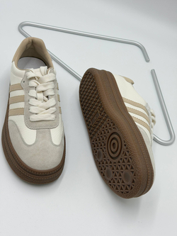 Кроссовки женcкие натуральная кожа арт. 03-3 цвет "бежевый"