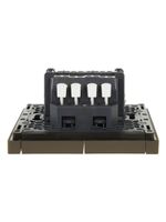 FORTE&PIANO Выключатель 2-клавишный проходной с индикацией 10А FP308 серый IEK