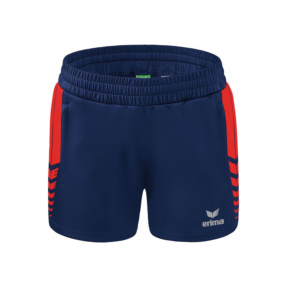 Женские теннисные шорты Erima Six Wings Shorts Women - Blue, Red