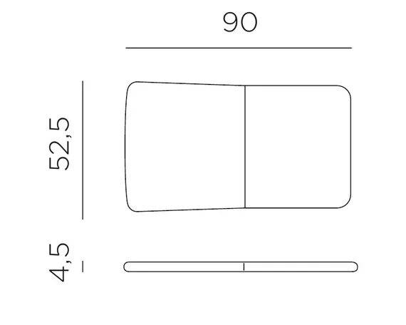 Подушка для кресла Doga Relax, дымчатая