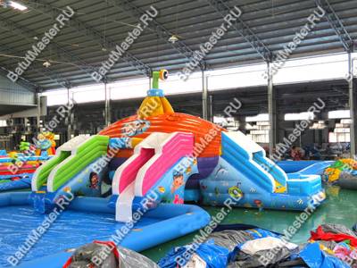 Надувной назменый аквапарк «Субмарина», 20*12*5 м