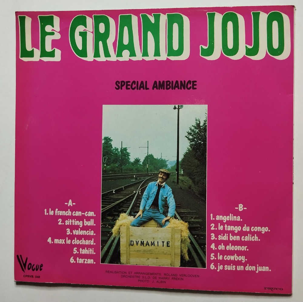 Винтажная виниловая пластинка LP Le Grand Jojo Special Ambiance Volume 2 (Бельгия 1973)