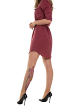 Телесные колготки с имитацией тату в виде девушки-кошки (Размер: S-M-L) (Цвет: телесный)