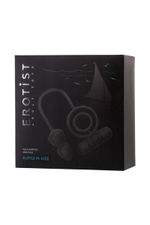 Чёрное эрекционное кольцо с вибростимулятором и анальным хвостом (Цвет: черный)