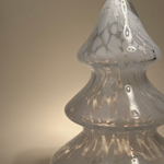 Декор Елка 27*19*19см, стекло, прозрачно-белая