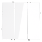 Выключатель встраиваемый VOLTUM S70 трехклавишный 10А, (белый глянцевый)