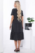 Платье "Эжени" (блэк/горох) П7061 LT Collection (Акция)
