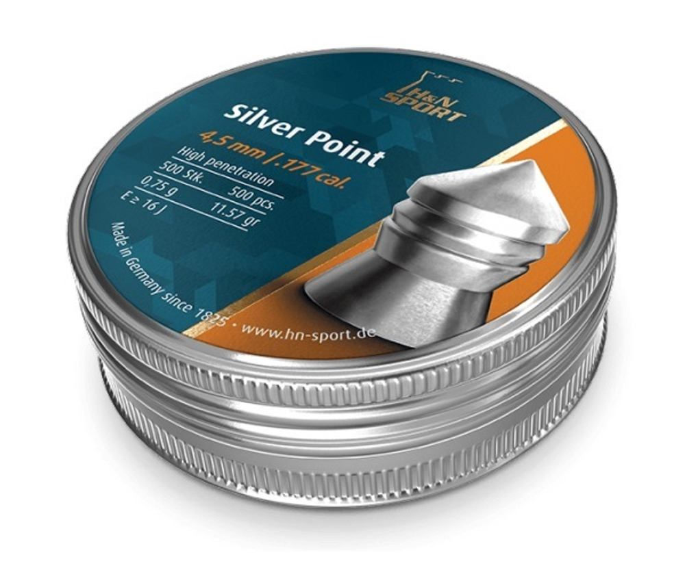 Пули пневматические H&N Silver Point 4,5мм 0,75г (500шт)