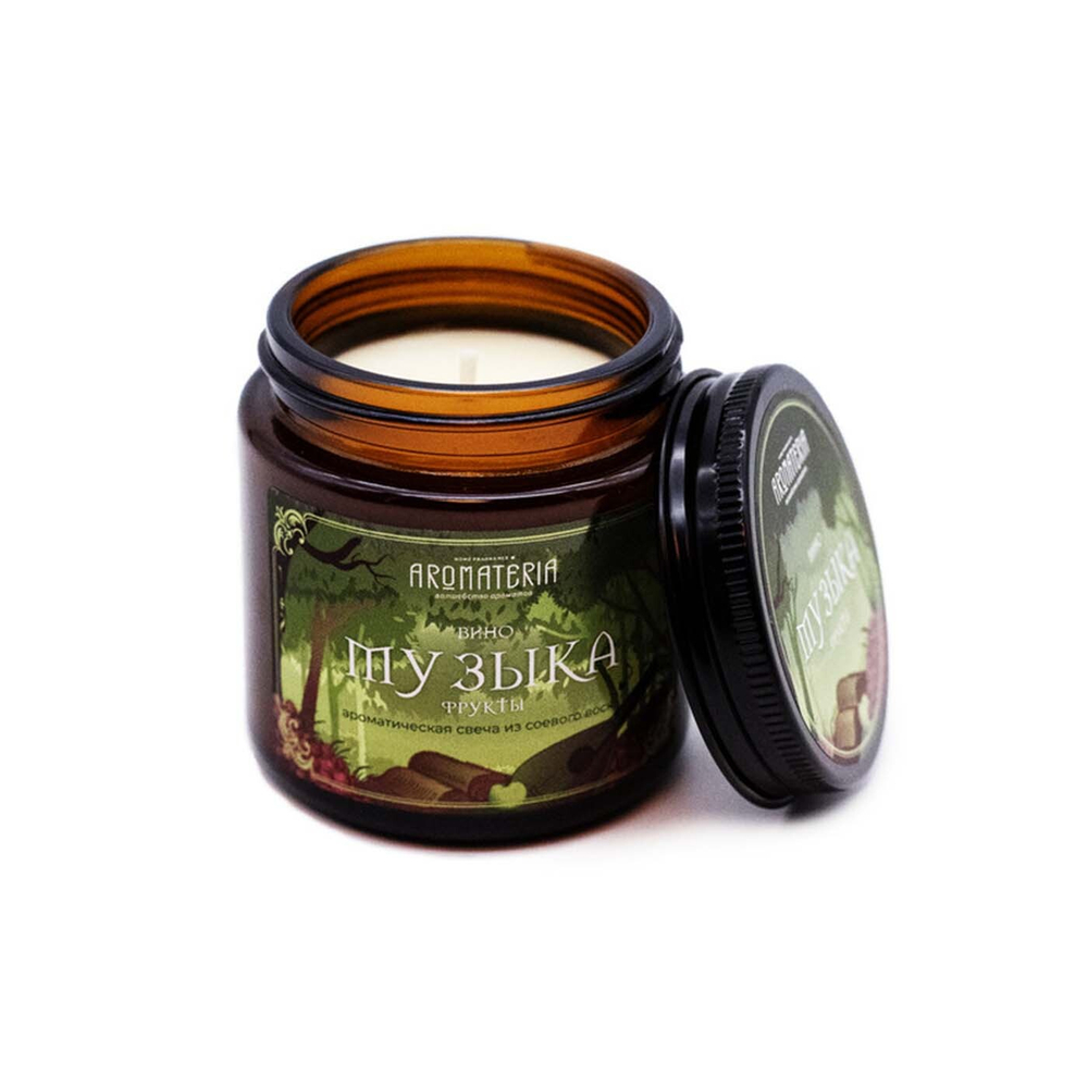 Ароматическая свеча "Музыка" в банке
