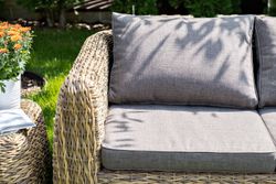 "Кальяри" лаунж-зона из искусственного ротанга (гиацинт), цвет соломенный