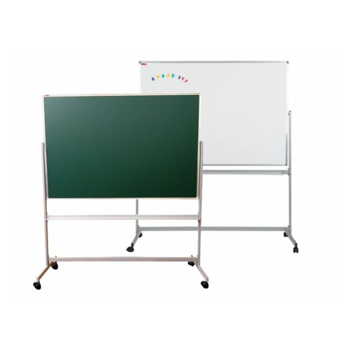 Мобильная поворотная доска BoardSYS Premium Poly Vision 100x300 см (40ПО_150М), Меловая
