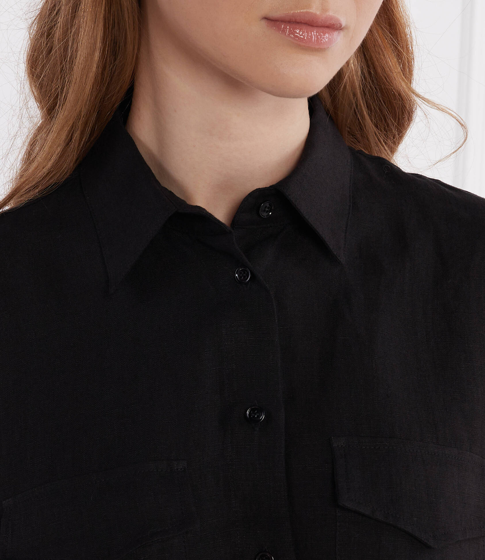Льняная рубашка ALCIDE Marella - черный(13111142)