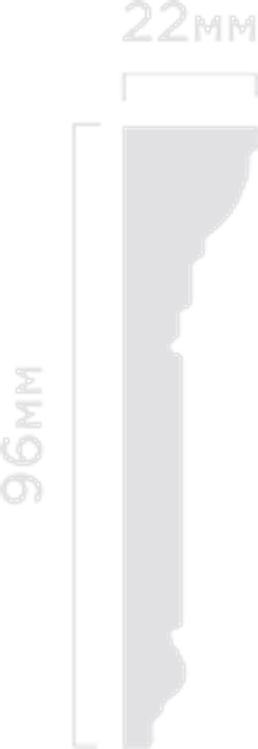 Карниз HiWood, 96x22 мм